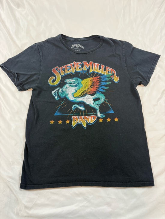 Steve Miller Band Tops - ⭐ Steve Miller Band Pegasus Graphic Tee Black Vintage Style M